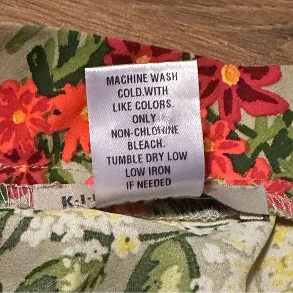 Kikit Blouse Jacket Women’s Small Front Zipper Long Sleeve Floral Print - Picture 3 of 5